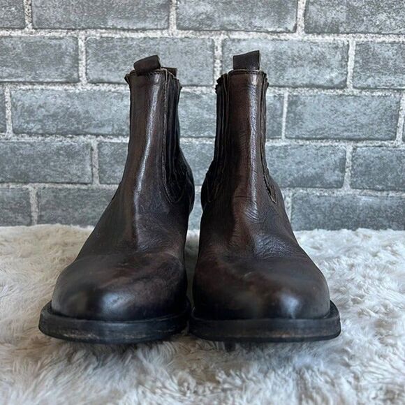 AllSaints Bonny Valley Ankle Boots Brown Leather Size EU 41 US 11 - Picture 5 of 11